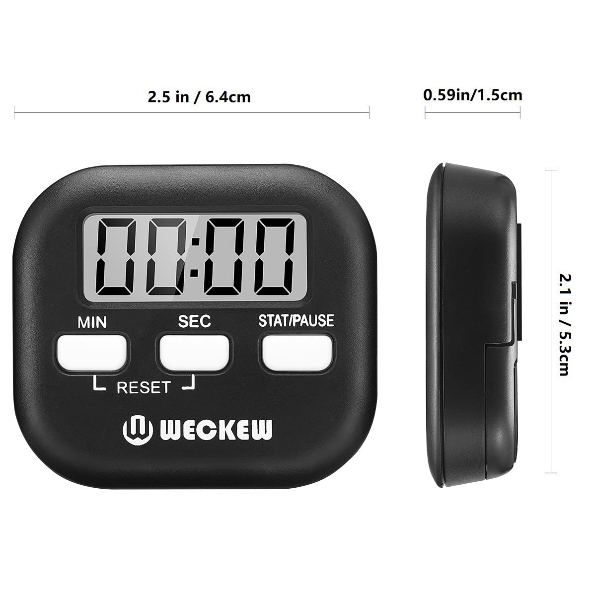 Digital Kitchen Timer for Cooking & Baking - Magnetic, Hanging - Perfect for Home & Classroom Use
