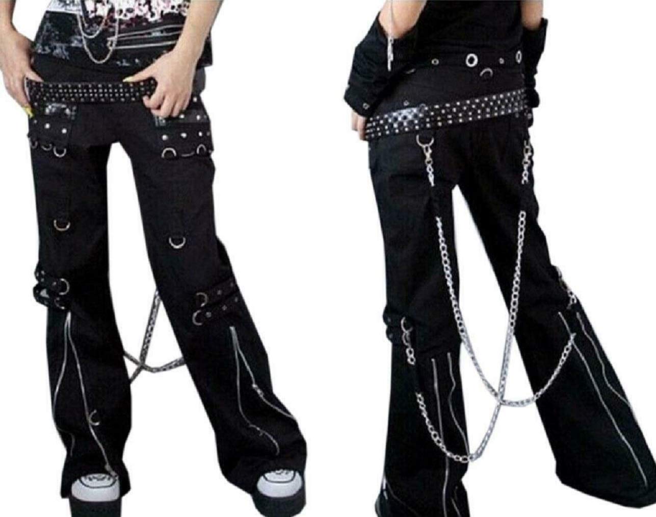 Premium Gothic Bondage Pants for Men - Heavyweight Emo Rock Tripp Trousers | Perfect for Concerts, Halloween & Alternative Fashion