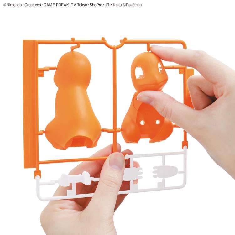 Bandai Quick Model #11 Pokemon Charmander / Salameche Model Kit - Easy Snap-Together DIY Figure for Collectors & Kids - Perfect for Home Decor, Gaming Room Display & Gift Giving