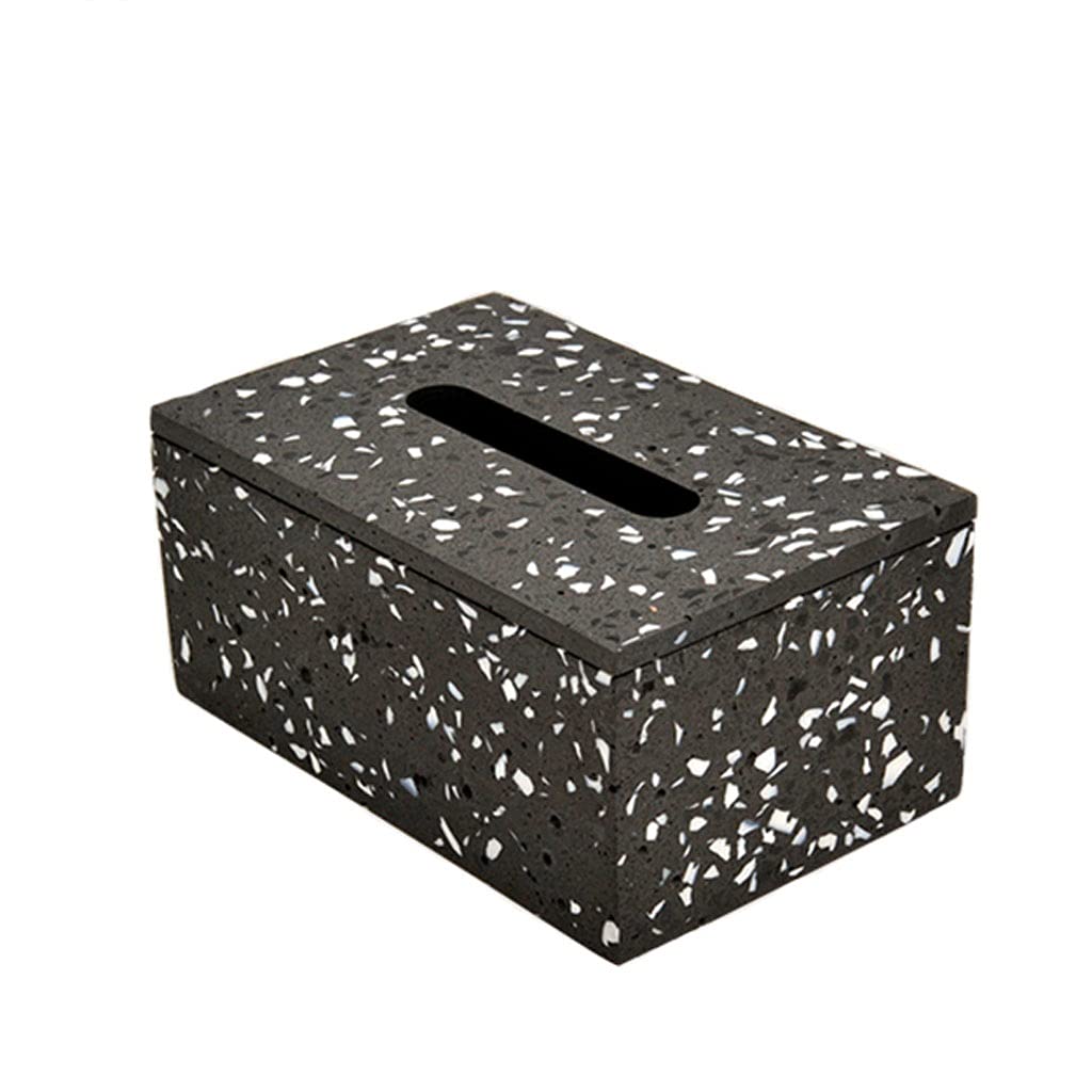 Terrazzo Tissue Box Cover - Modern Minimalist for Home & Restaurant Decor