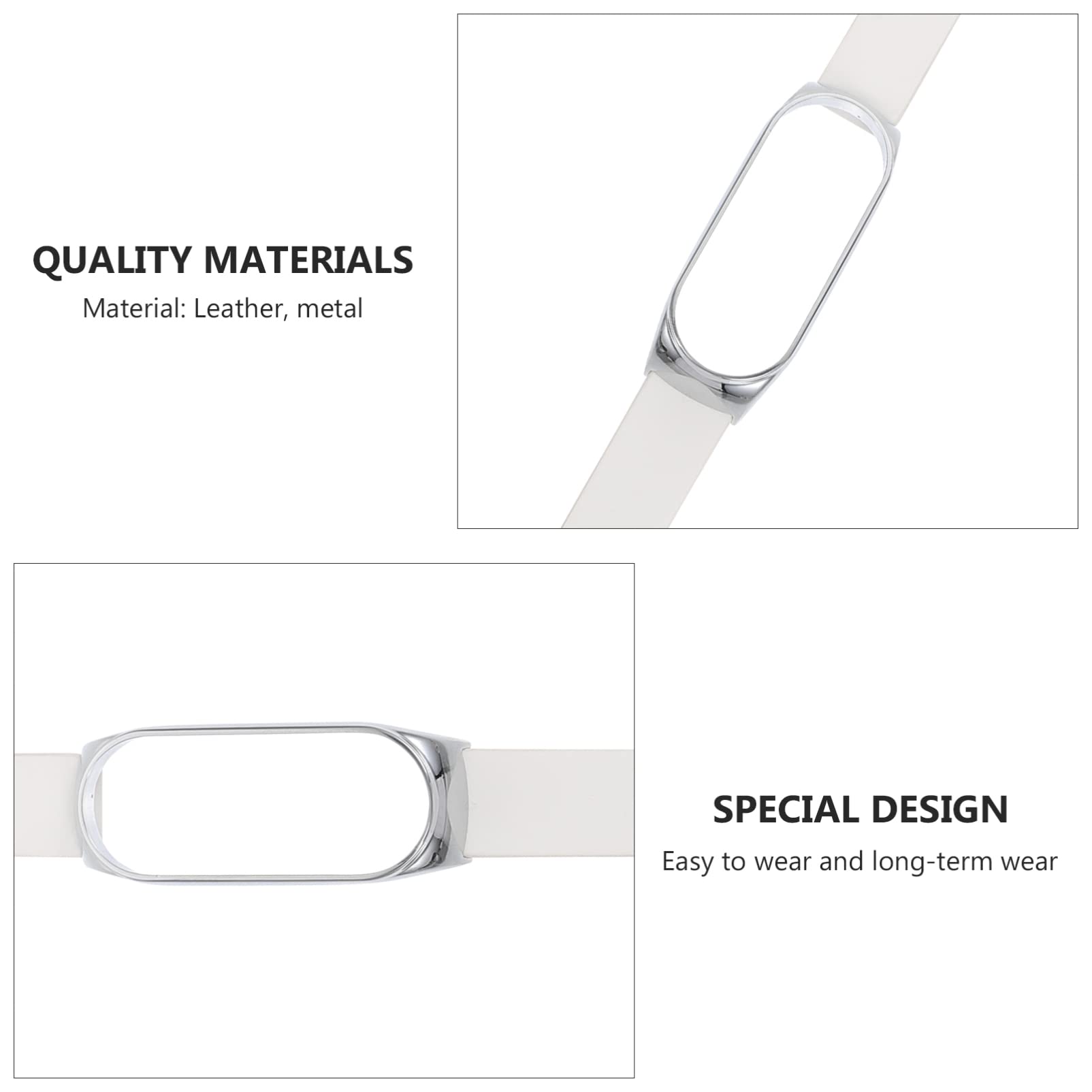 ULTECHNOVO Flexible Leather Watch Band for Women - Adjustable Replacement Strap for Smartwatches & Fitness Trackers - Dress Up Your Wrist for Work, Gym & Everyday Wear