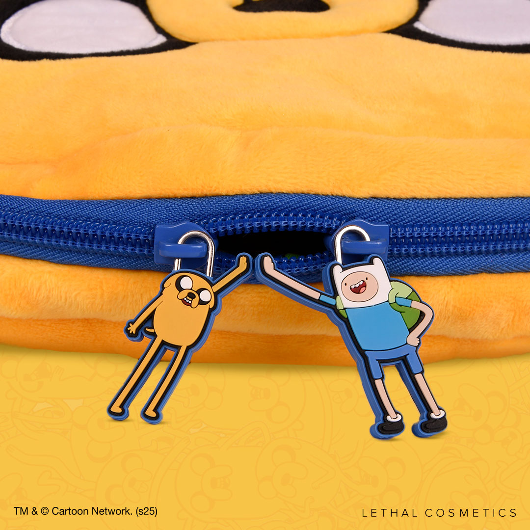 Adventure Time Jake Themed Makeup Bag - Cartoon Character Cosmetic Pouch for Travel & Daily Use