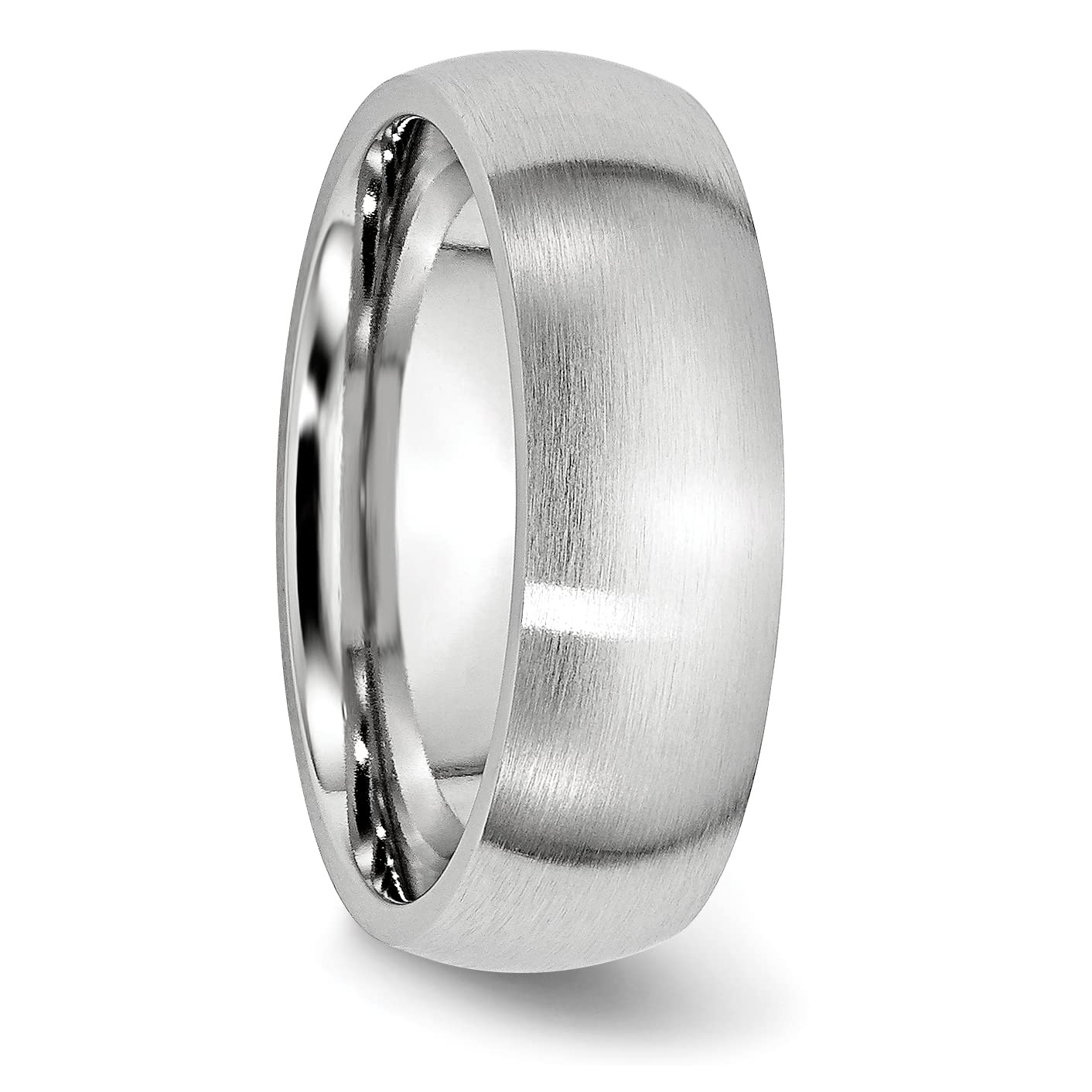 IceCarats 7mm Cobalt Half Round Plain Classic Wedding Band Ring for Men & Women - Durable & Hypoallergenic for Everyday Wear, Anniversaries & Proposals