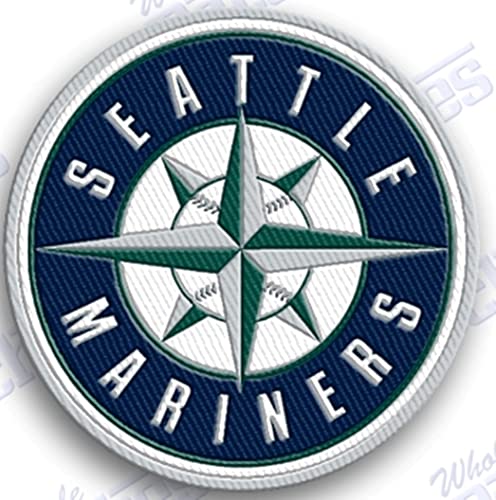 Mariners Iron On Embroidered Patch - 2.5 Inch Baseball Team Logo Badge for Jackets, Hats & Backpacks | DIY Sewing & Applique for Fans & Collectors