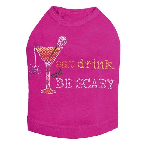Eat, Drink & Be Scary Halloween T-Shirt - Multiple Color Options for Men & Women - Perfect for Halloween Parties & Costume Events