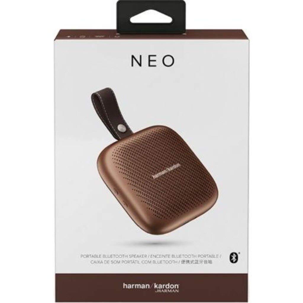 Harman Kardon NEO Portable Wireless Bluetooth Speaker with Rich Bass - Premium Copper Finish | Perfect for Outdoor Travel, Beach Parties & Home Entertainment