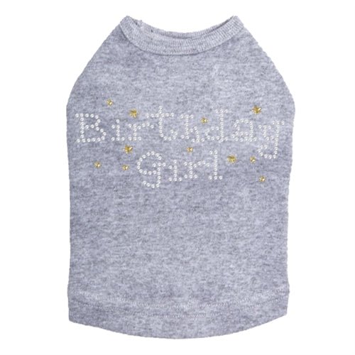 Sparkly Rhinestone Dog Tank Top for Birthday Girl - Cute & Stylish Pet Apparel in Multiple Colors | Perfect for Birthday Parties & Special Occasions