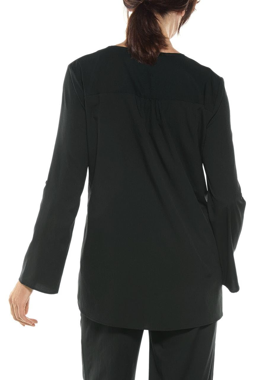 Coolibar UPF 50+ Women's Sun Protective Tunic Top - Lightweight Long Sleeve Beach Cover Up for Swimming, Travel & Outdoor Activities
