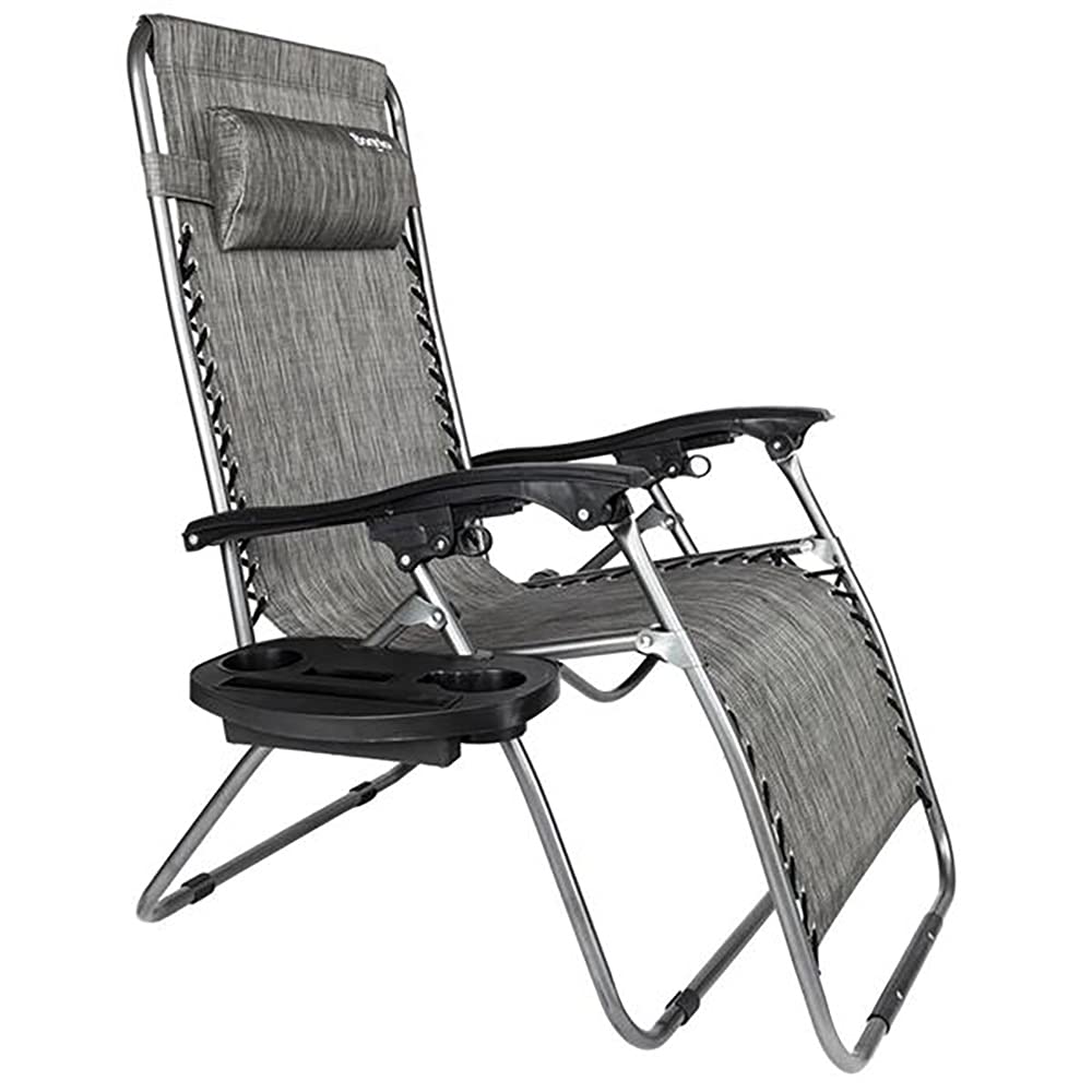 Premium Wide Folding Beach Chairs for Adults - Zero Gravity Lounge Chair with Adjustable Headrest Pillow & Cup Holder - Perfect for Poolside Relaxation, Backyard Lounging, Beach Vacation & Outdoor Camping
