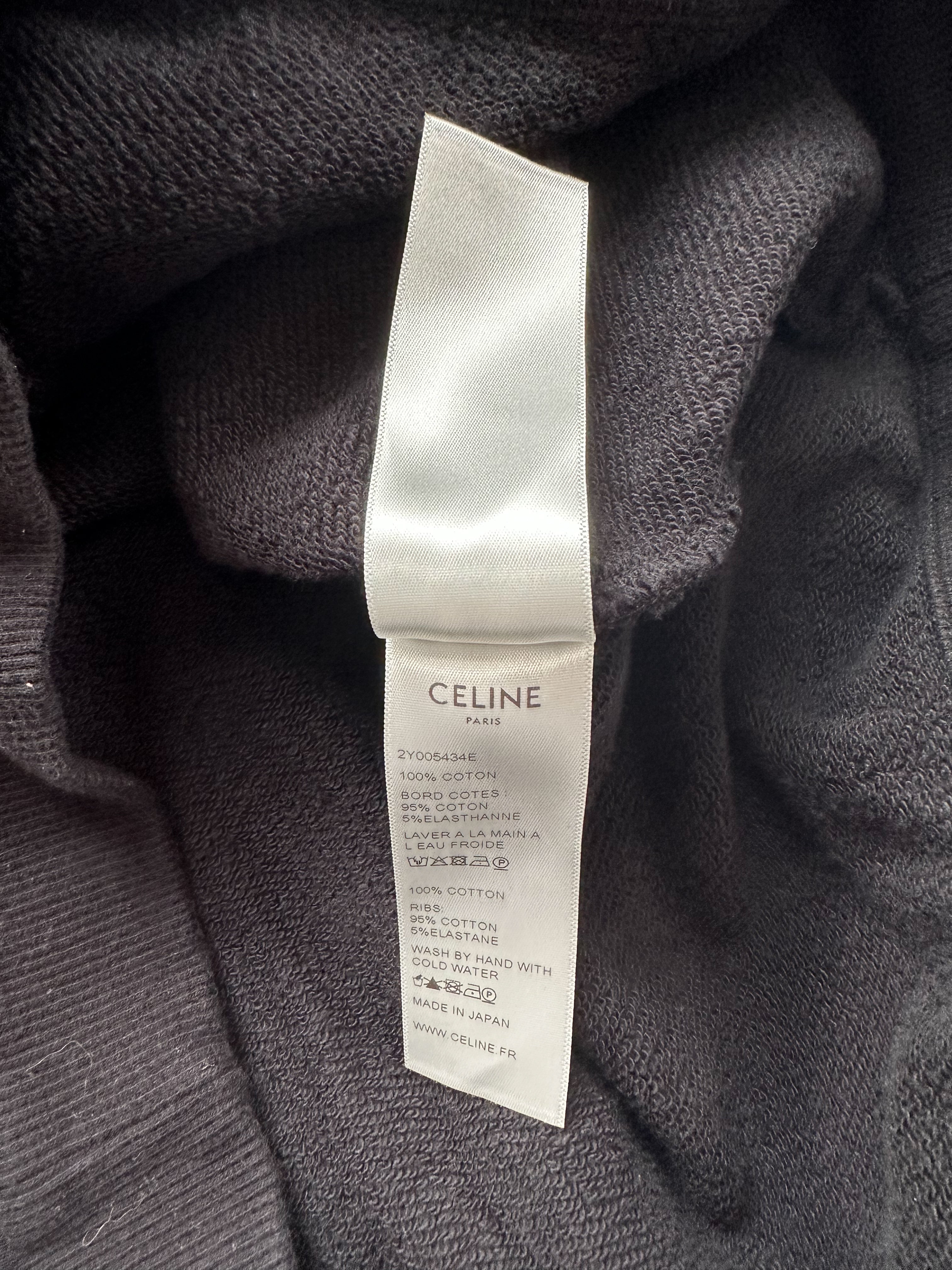 Celine Black & White Logo Hoodie for Men & Women - Stylish Pullover Sweatshirt for Casual Wear & Street Fashion