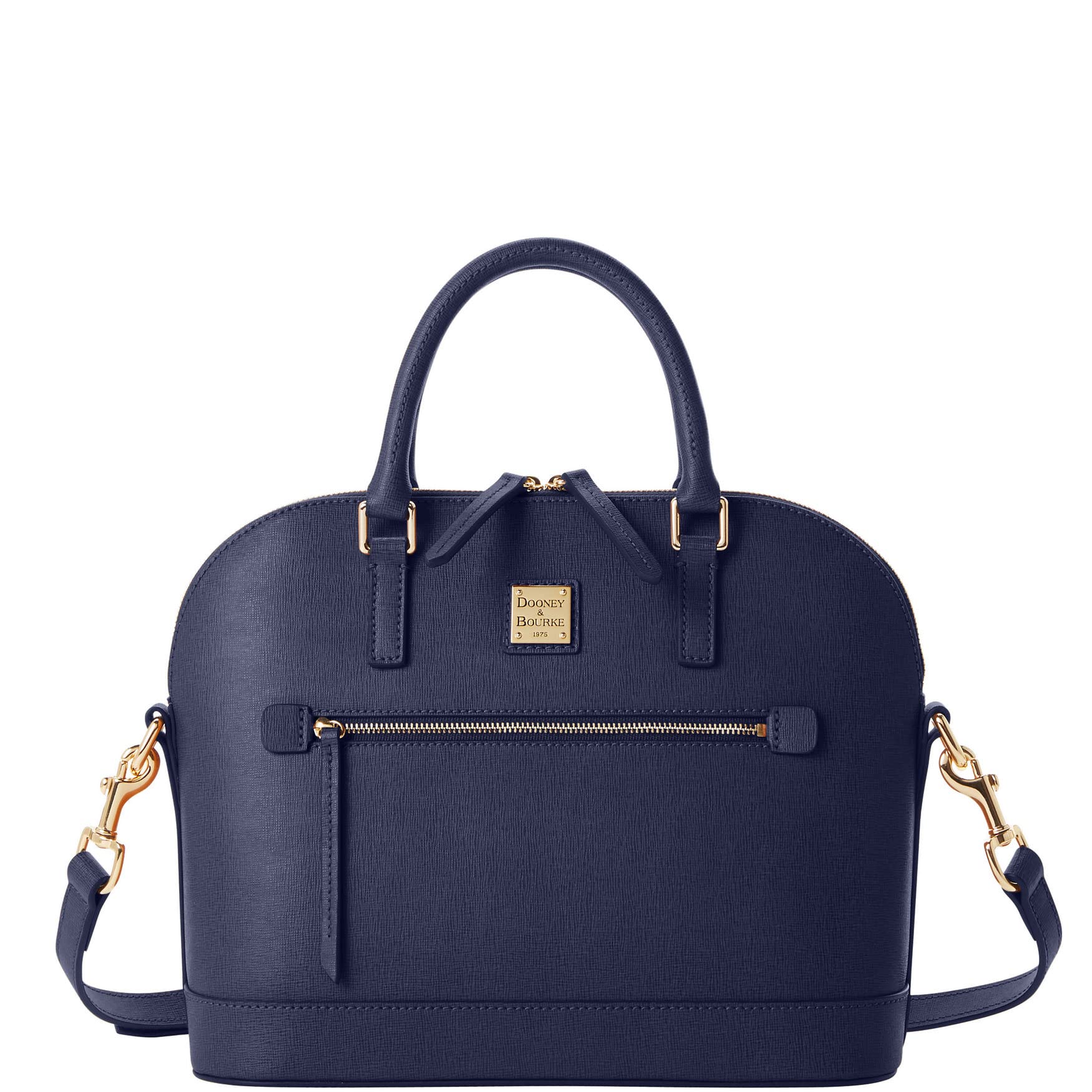 Dooney & Bourke Women's Saffiano Leather Crossbody Bag - Domed Zip Satchel Purse with Removable Shoulder Strap | Fashion Handbag for Work, Travel & Everyday Use