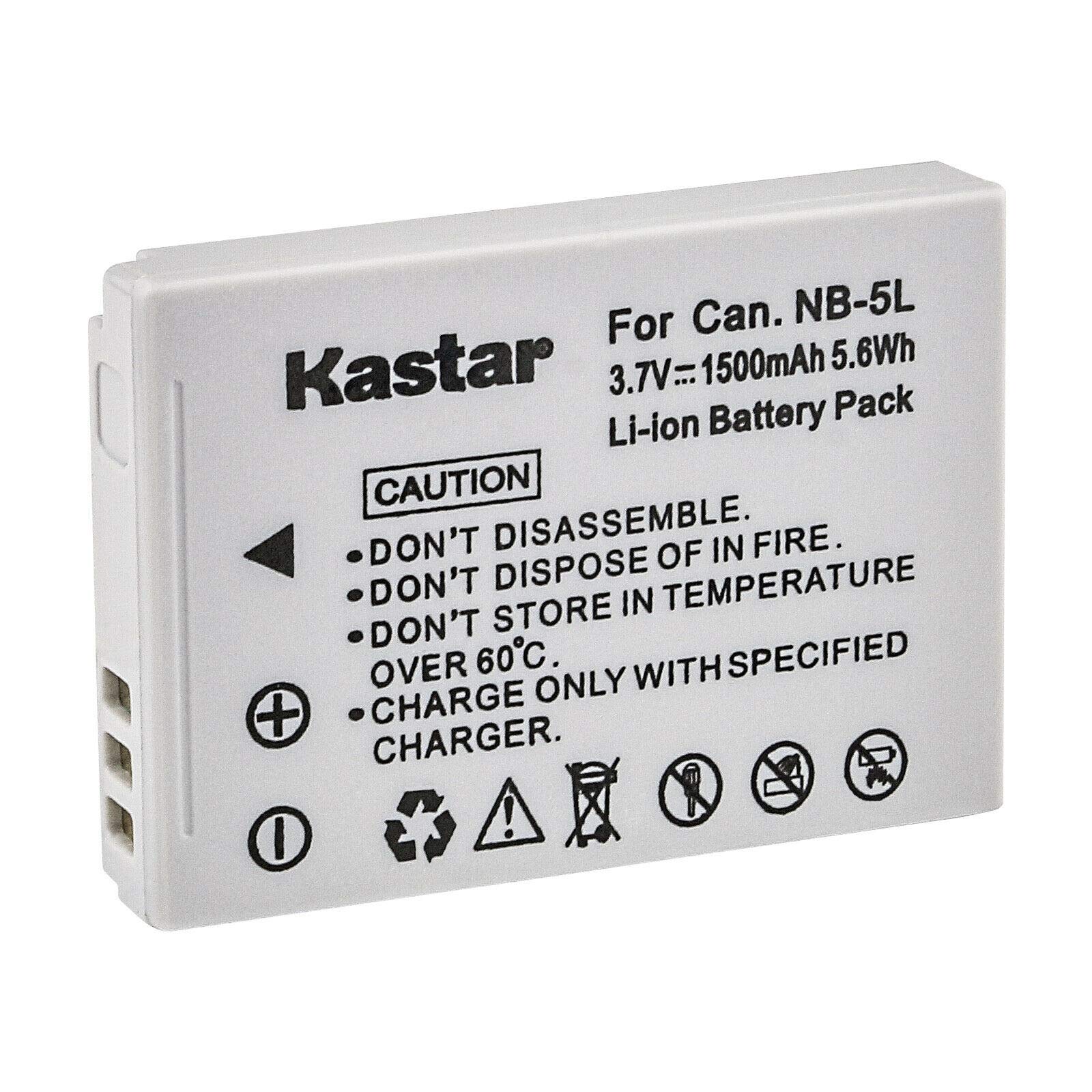Kastar 4-Pack Replacement Battery & AC Wall Charger for Canon Digital IXUS 950IS, 960IS, 970IS, 980IS, 990IS, 800IS Cameras - Perfect for Travel, Photography & Backup Power