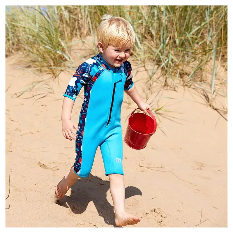 **Splashabout Kids Wetsuit for Girls & Boys (Ages 2-6) | Shorty Wetsuit for Swimming, Beach & Water Play**