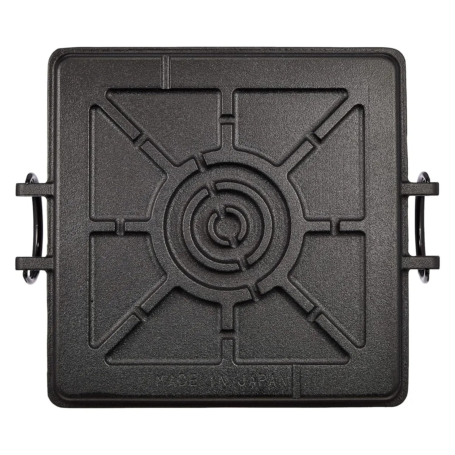 Premium Asahi Chuzo Cast Iron Square Yakiniku Grill Pan - Perfect for Japanese BBQ, Steak, and Indoor/Outdoor Cooking