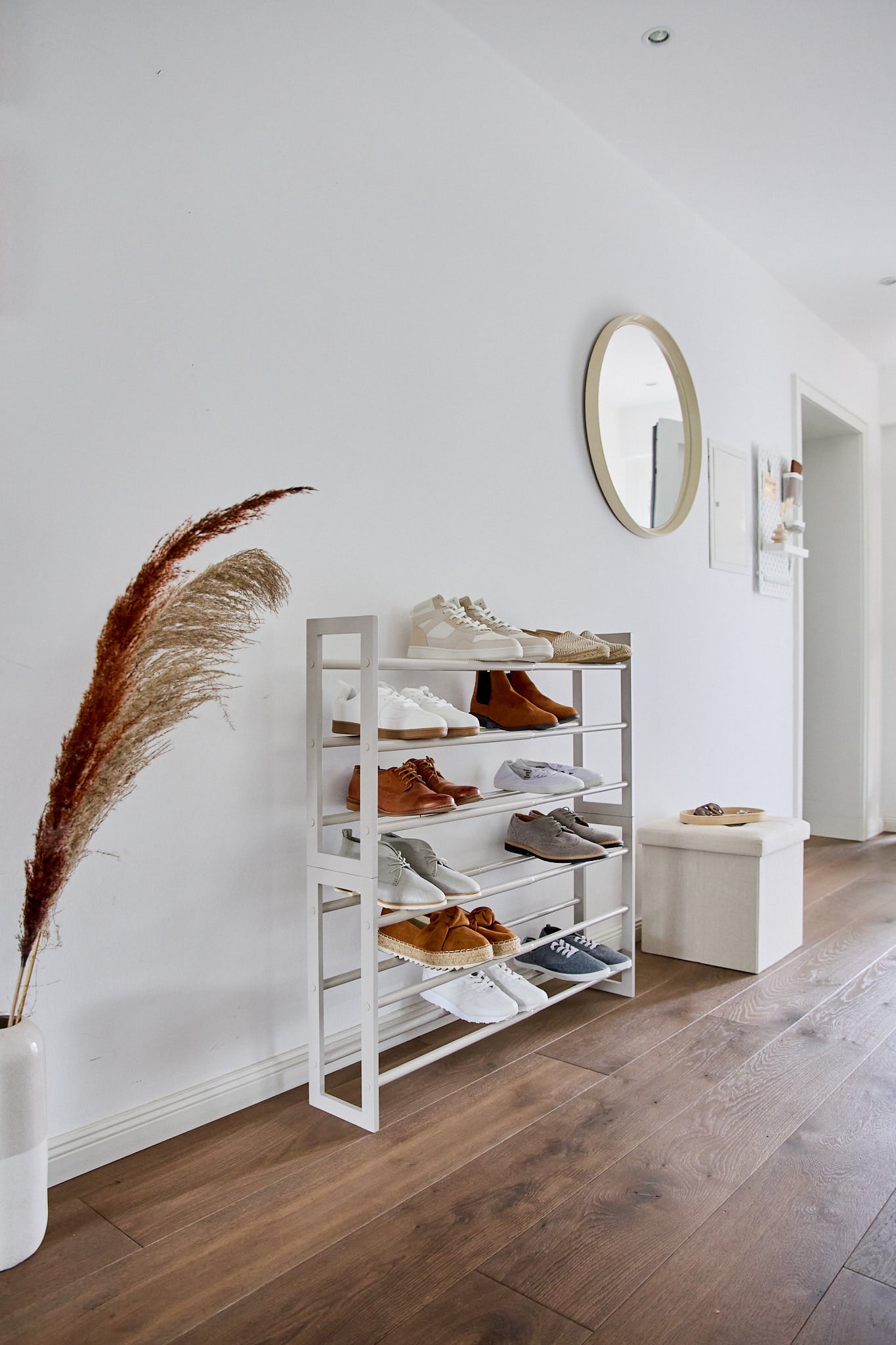 Expandable Wooden Shoe Rack Organizer - Space Saving Storage for Entryway, Closet & Bedroom - Holds 12-24 Pairs of Shoes
