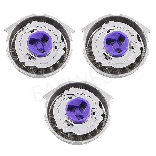 3Pcs Replacement Shaving Heads for Philips HQ7310/17, HQ7320/16, HQ7320/17 Razors - Compatible with Philips Norelco Electric Shavers - Perfect for Men's Daily Grooming & Travel Shaving Kit