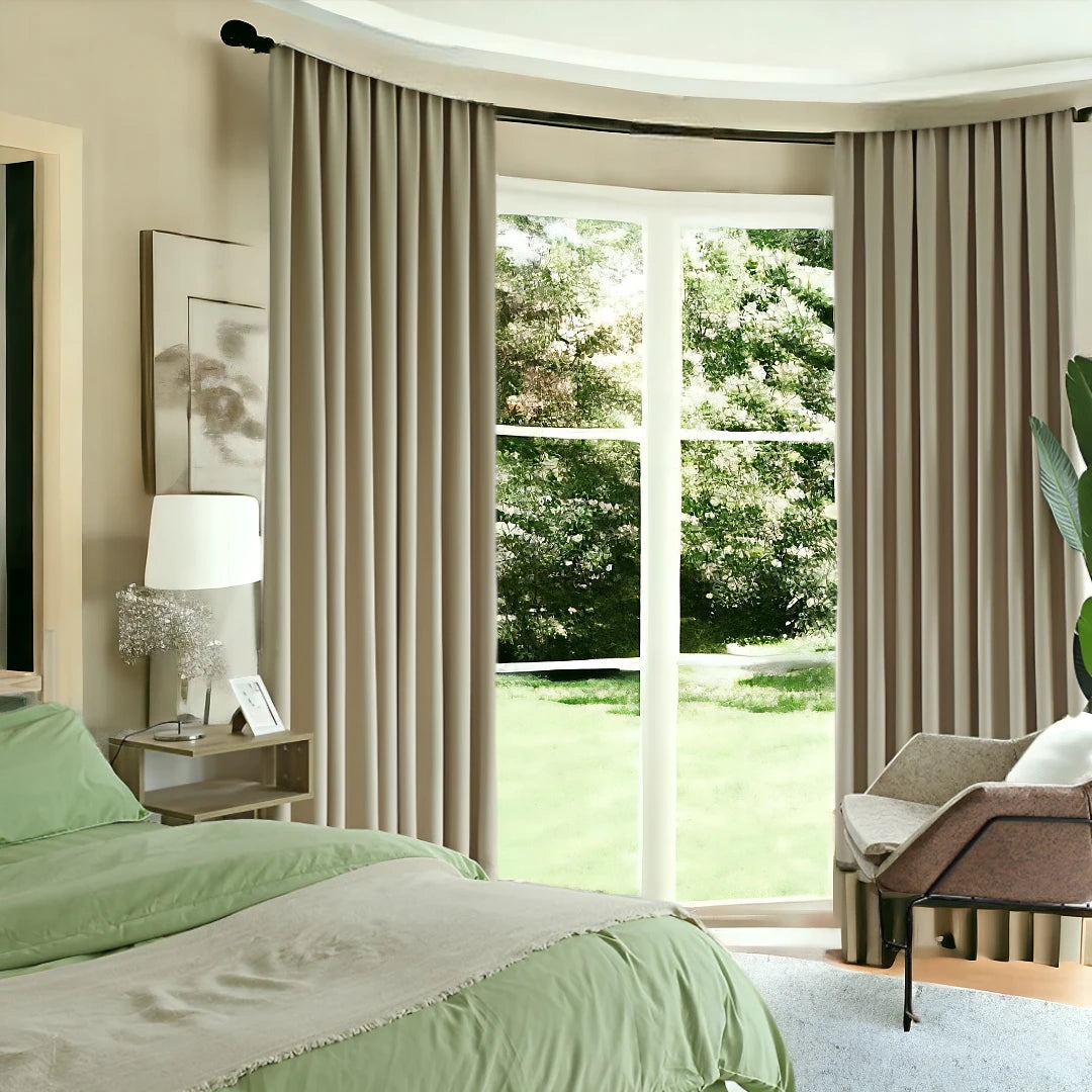 Arden Grommet Soundproof & Thermal Insulated Blackout Curtains for Bedroom - Noise Reducing & Energy Efficient Window Drapes for Home, Office, and Nursery