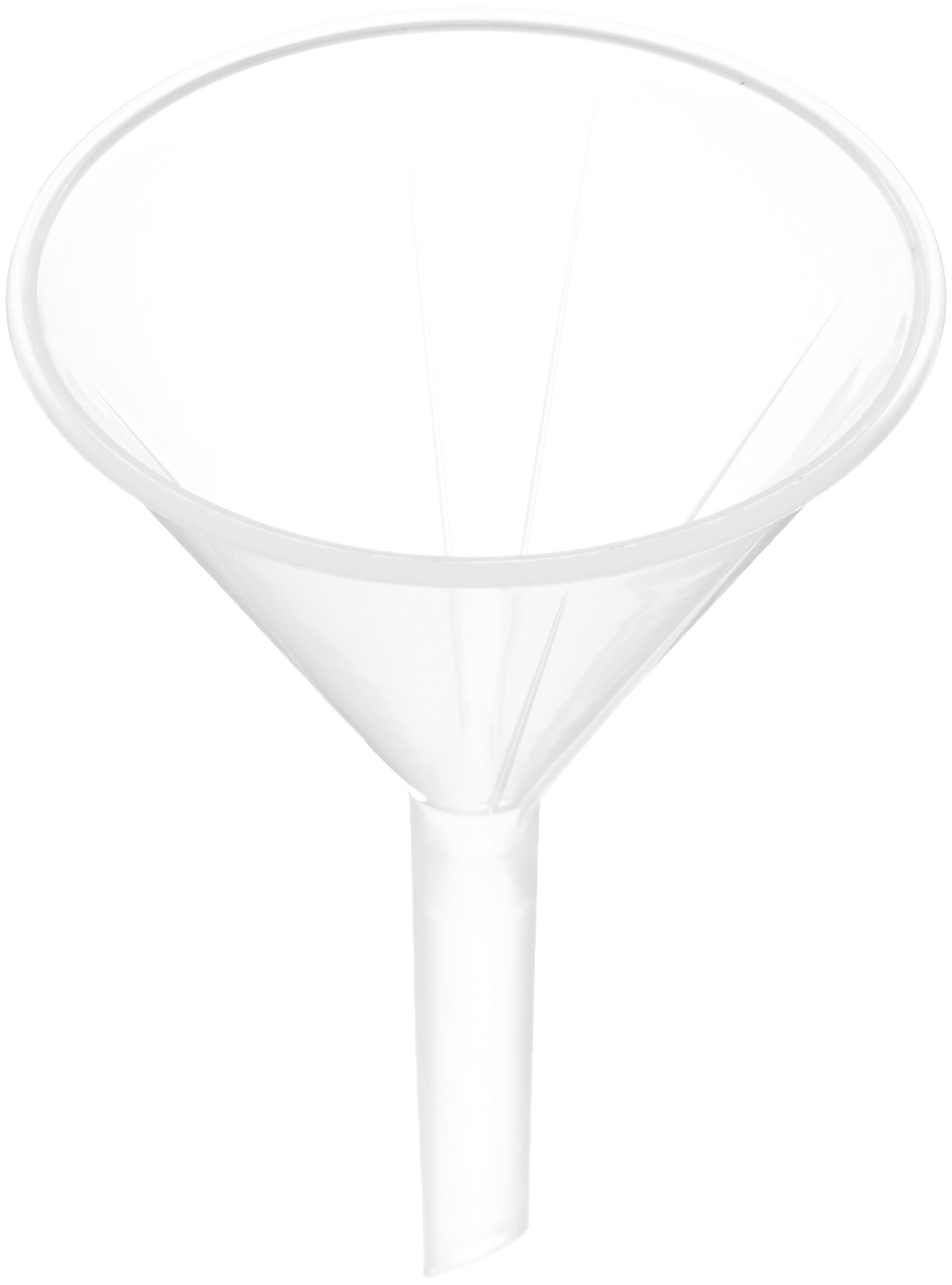 Globe Scientific 600150 Polypropylene Analytical Funnel - 81mm Funnel Size, 80mm Top Diameter - Pack of 20 - Ideal for Laboratory Experiments, Chemical Filtering & Scientific Research
