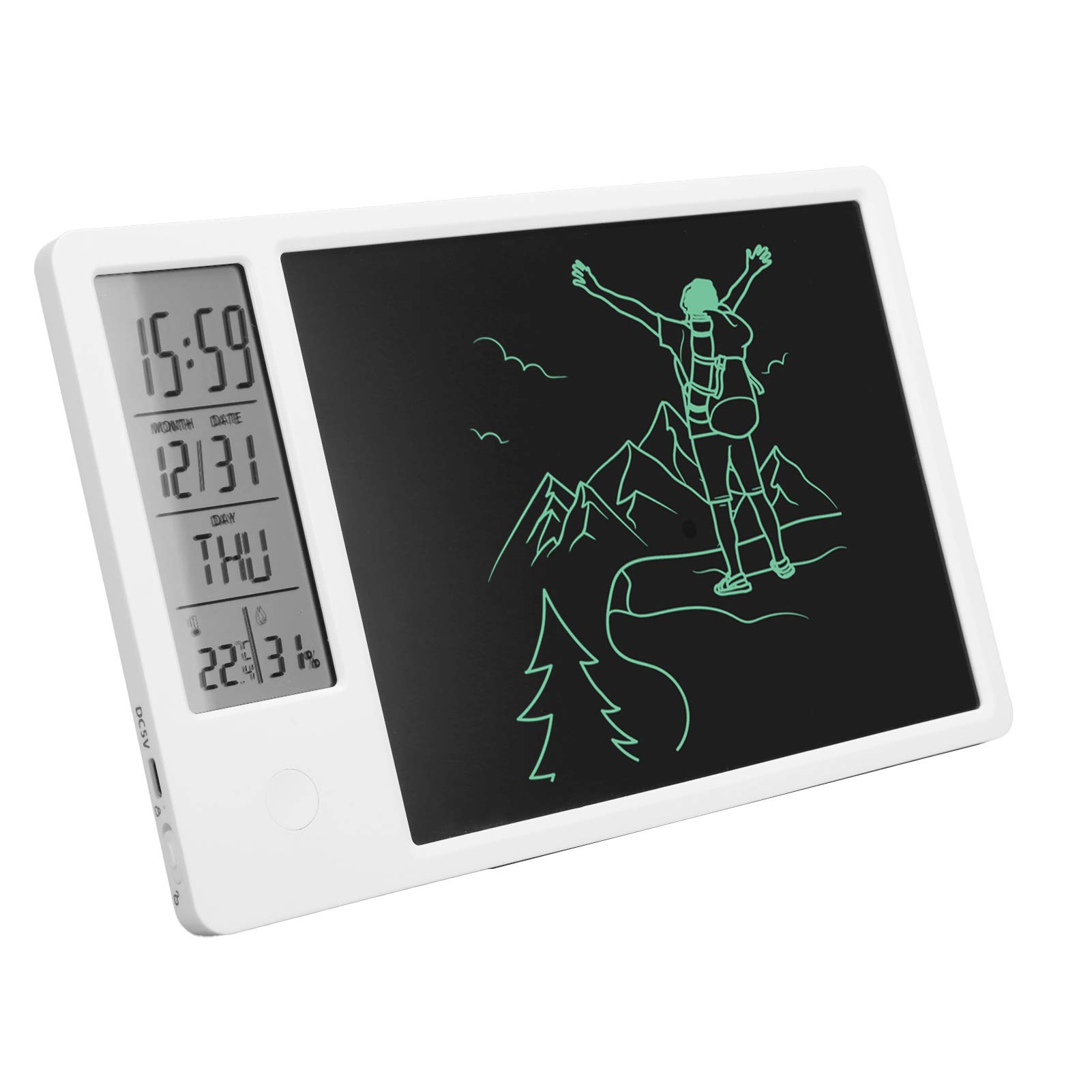 Digital Writing Tablet with LCD Screen - Electronic Calendar & Drawing Board for Desktop - Perfect for Note Taking, Sketching & Planning - Ideal for Office, School & Home Use