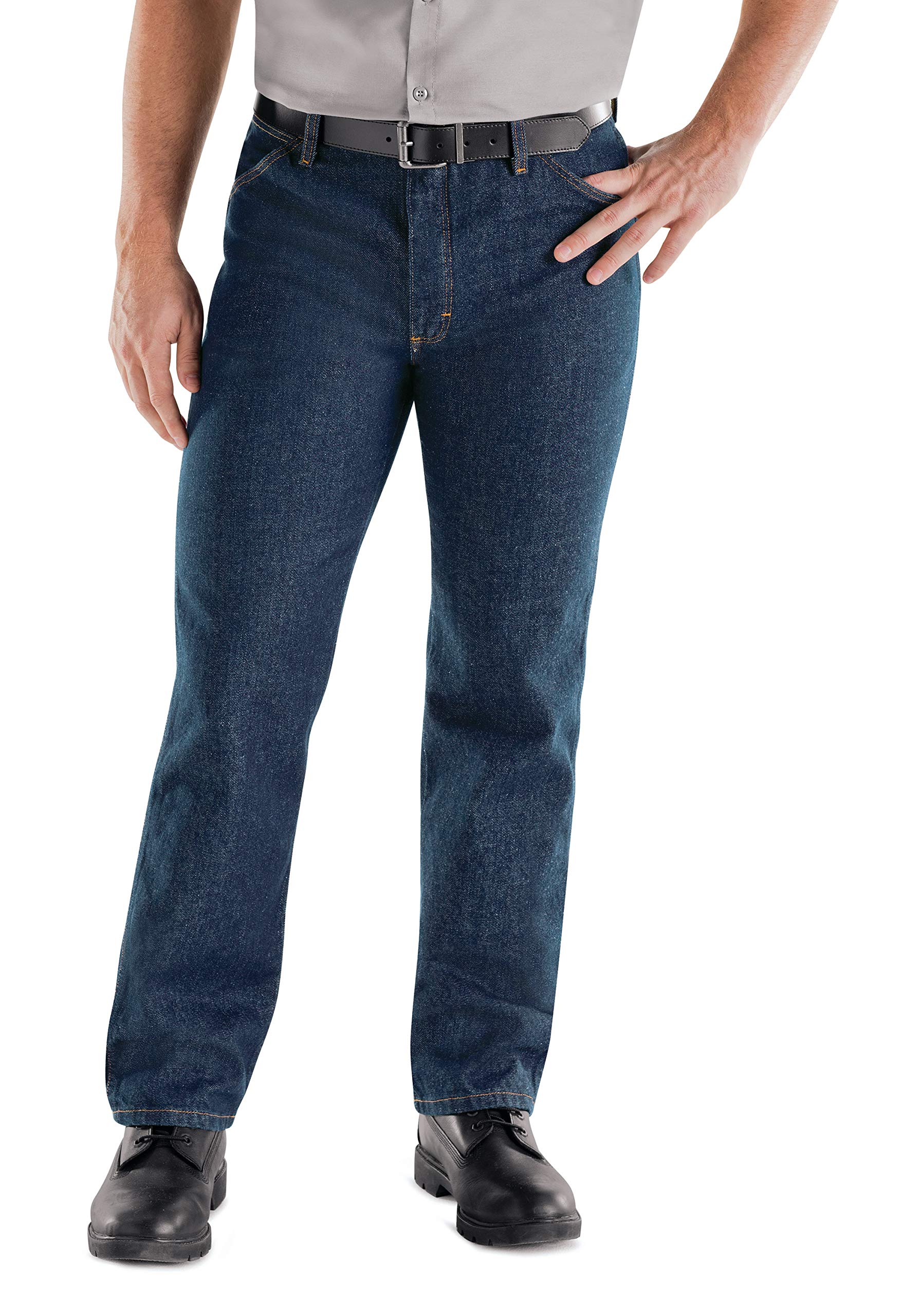Red Kap Men's Classic Work Jeans - Durable Denim Pants for Construction, Farming & Outdoor Work | Comfortable & Heavy-Duty Workwear for Professionals