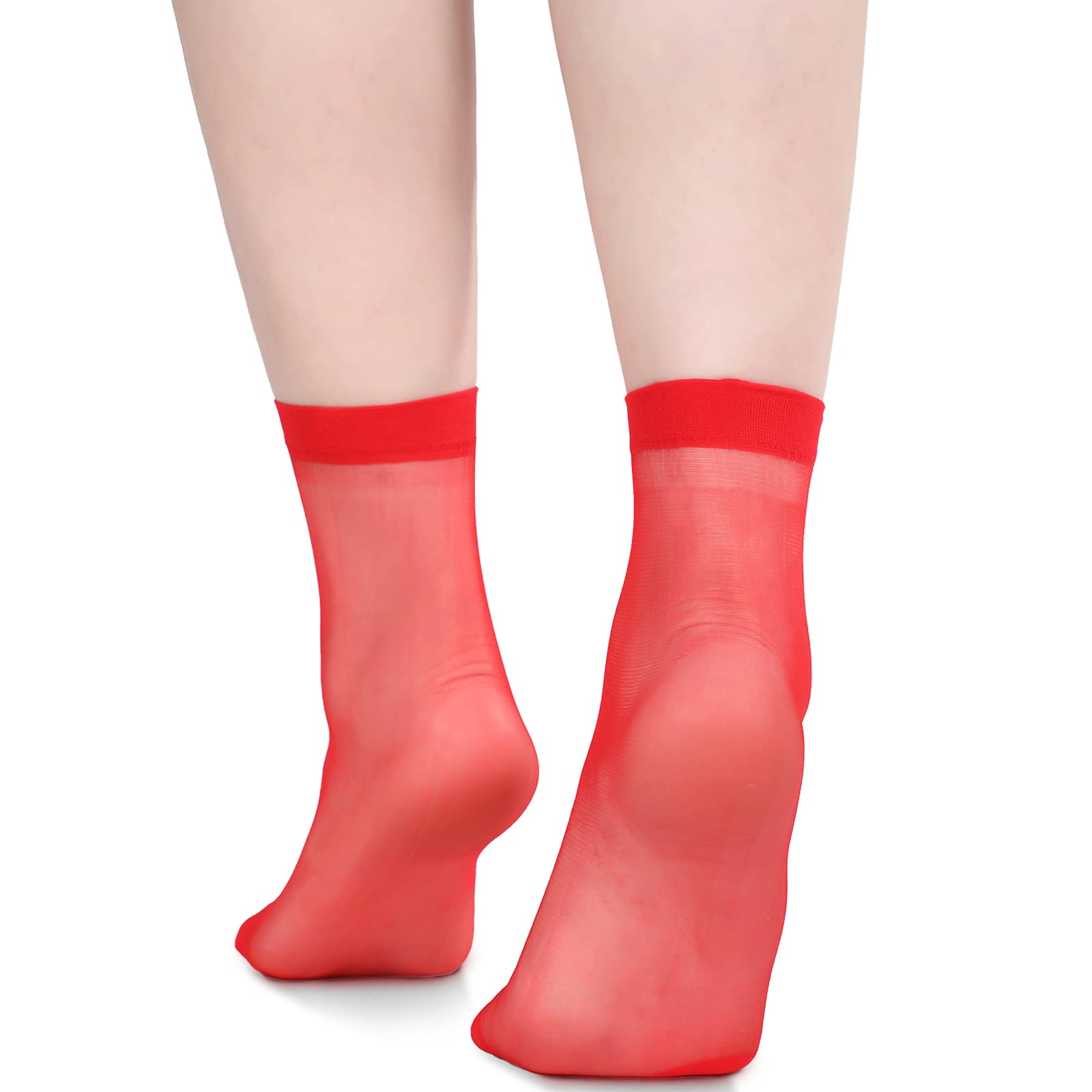 12 Pairs Sheer Ankle Socks for Women - Thin Nylon Transparent No-Show Socks, Breathable Dress Stockings for Girls & Ladies | Perfect for Office, Weddings & Daily Wear