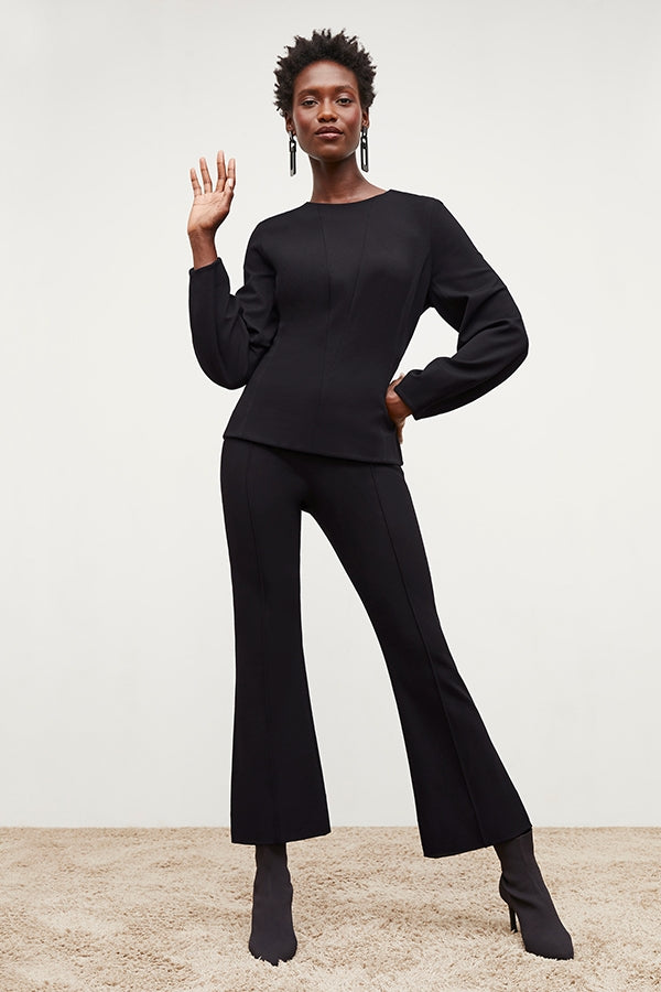 Shiloh Washable Ponte Pants for Women - Comfortable Stretch Work Pants in Black | Perfect for Office, Travel & Casual Wear