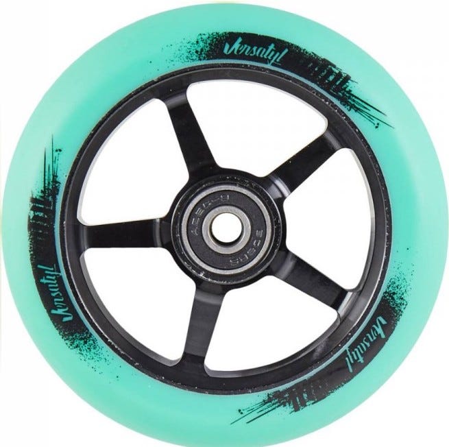 Versatile 110mm Skateboard Wheels - High Performance for Street, Park & Cruising - Smooth Ride for Beginners & Pros