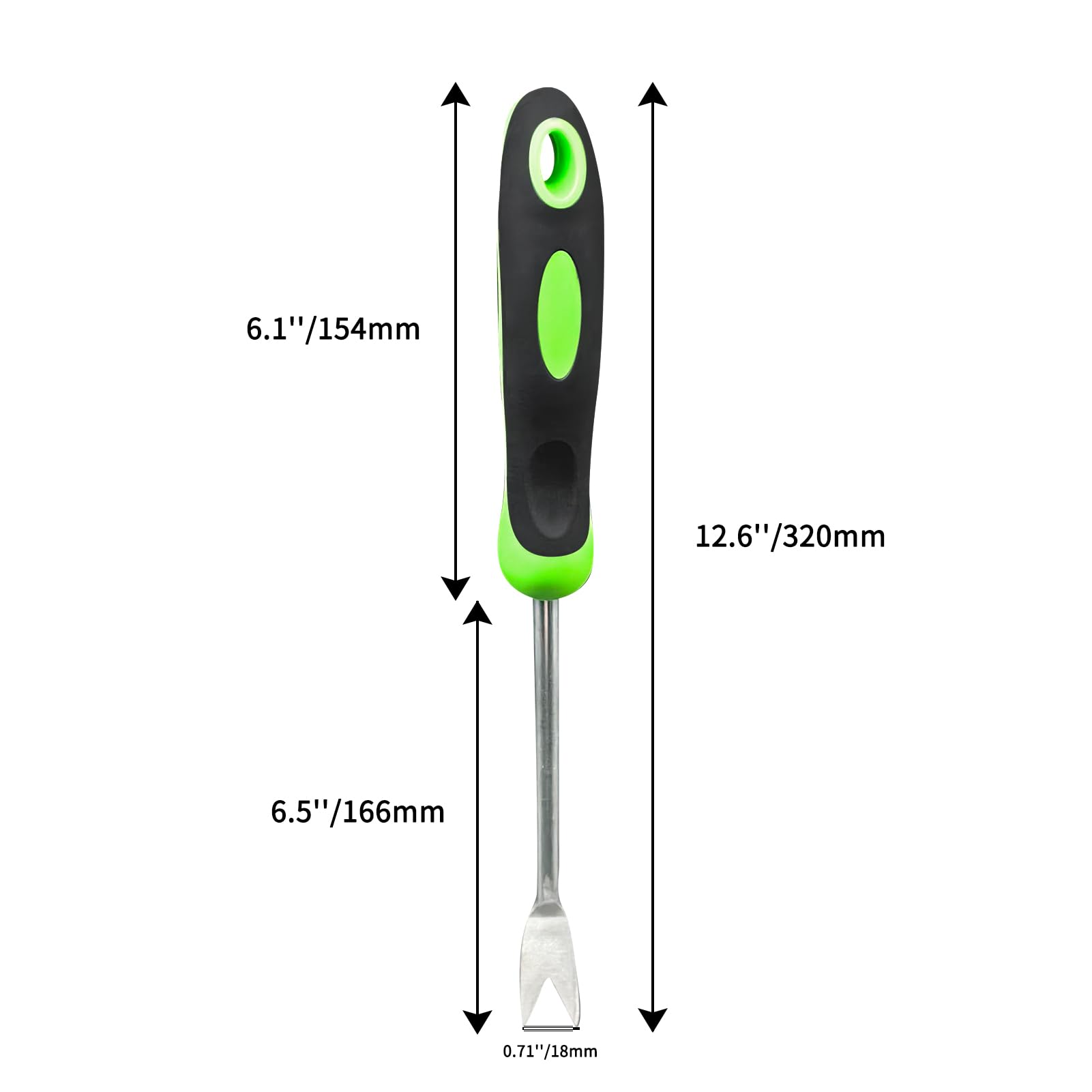 2Pcs Stainless Steel Garden Hand Weeder Tool - Ergonomic Dandelion Weed Puller with Comfort Grip Handle for Lawn, Yard & Garden Care - Perfect for Removing Weeds, Thistles and Deep-Rooted Plants
