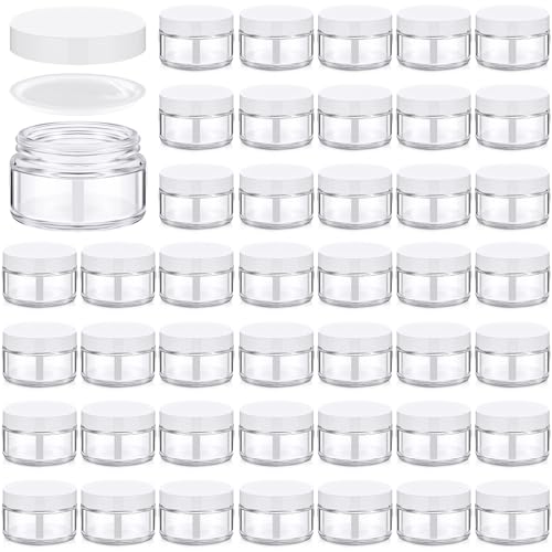 Clear, White Lid