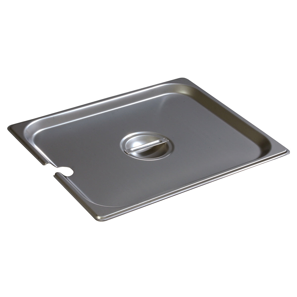 Carlisle DuraPan 1/2 Size Slotted Steam Table Pan Cover - Stainless Steel Food Pan Lid for Commercial Kitchens, Buffets & Catering Services | Durable & Rust-Resistant