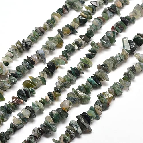 200-230pcs Moss Agate
