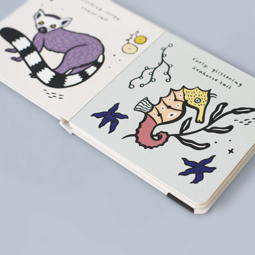 Wee Gallery Touch and Feel Book - Tails | Sensory Baby Book for Early Learning & Development | Perfect for Newborns, Toddlers & Preschoolers