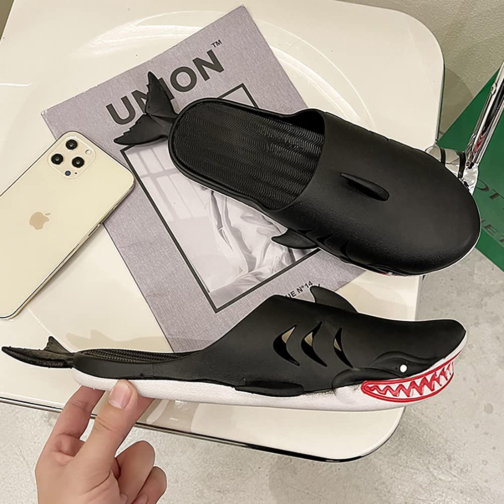 Shark Slippers for Men and Women - Funny Unisex Fish Slippers for Indoor & Outdoor Wear - Comfortable Beach Party Shoes for Summer, Gifts, and Cosplay
