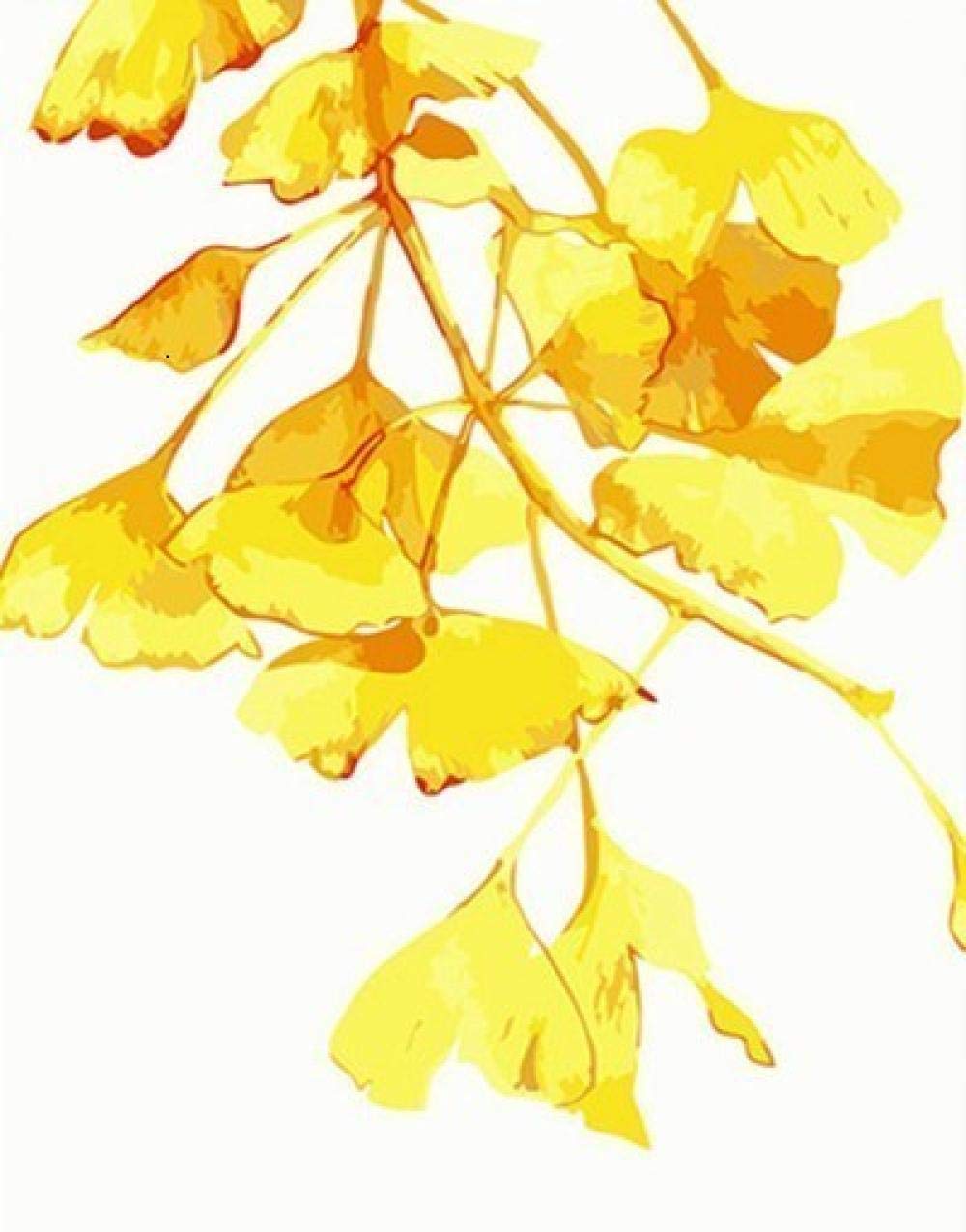 DIY Unframed Oil Painting by Numbers - Floral Canvas Art Kit for Home Decor, Living Room Wall Art, Gift for Adults & Beginners (Relaxing & Creative Hobby)
