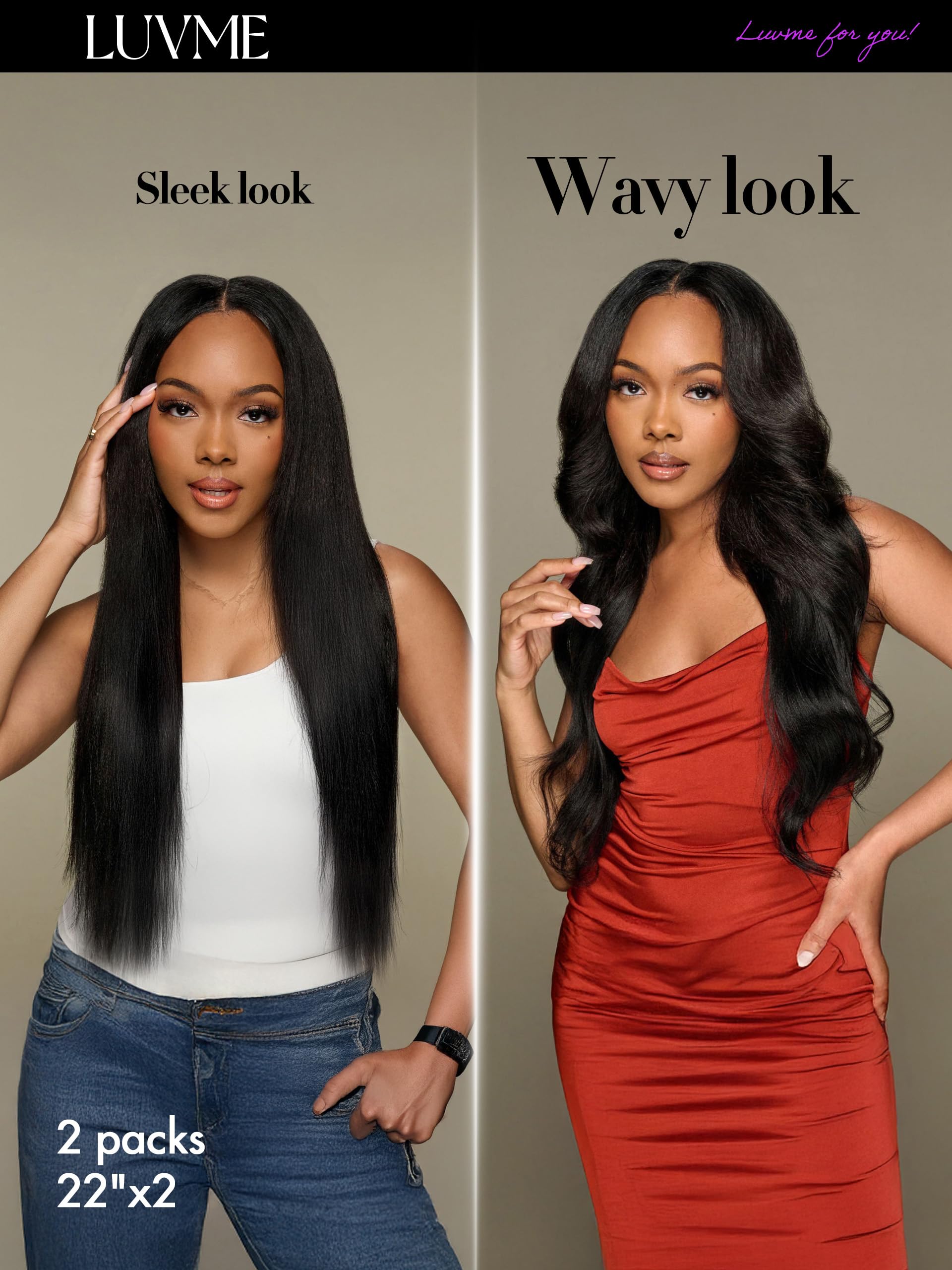 14Pcs Clip-in Hair Extensions 16inch Remy Human Hair - 2 Pack 220g Straight Seamless Full Max Natural Black | 100% Real Soft Human Hair for Daily Styling, Parties & Special Occasions