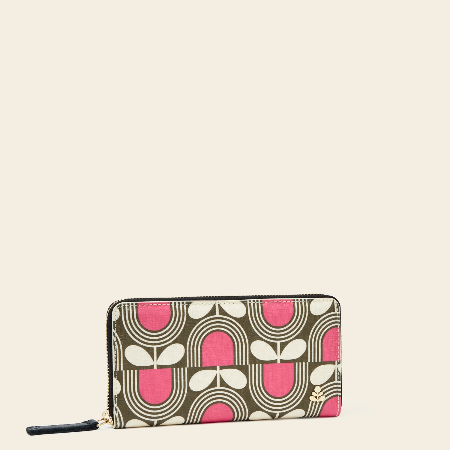 Forget Me Not Wallet - Striped Tulip Fuchsia Crossbody Bag for Women | Fashionable & Secure RFID Blocking Purse | Perfect for Travel, Shopping & Daily Use