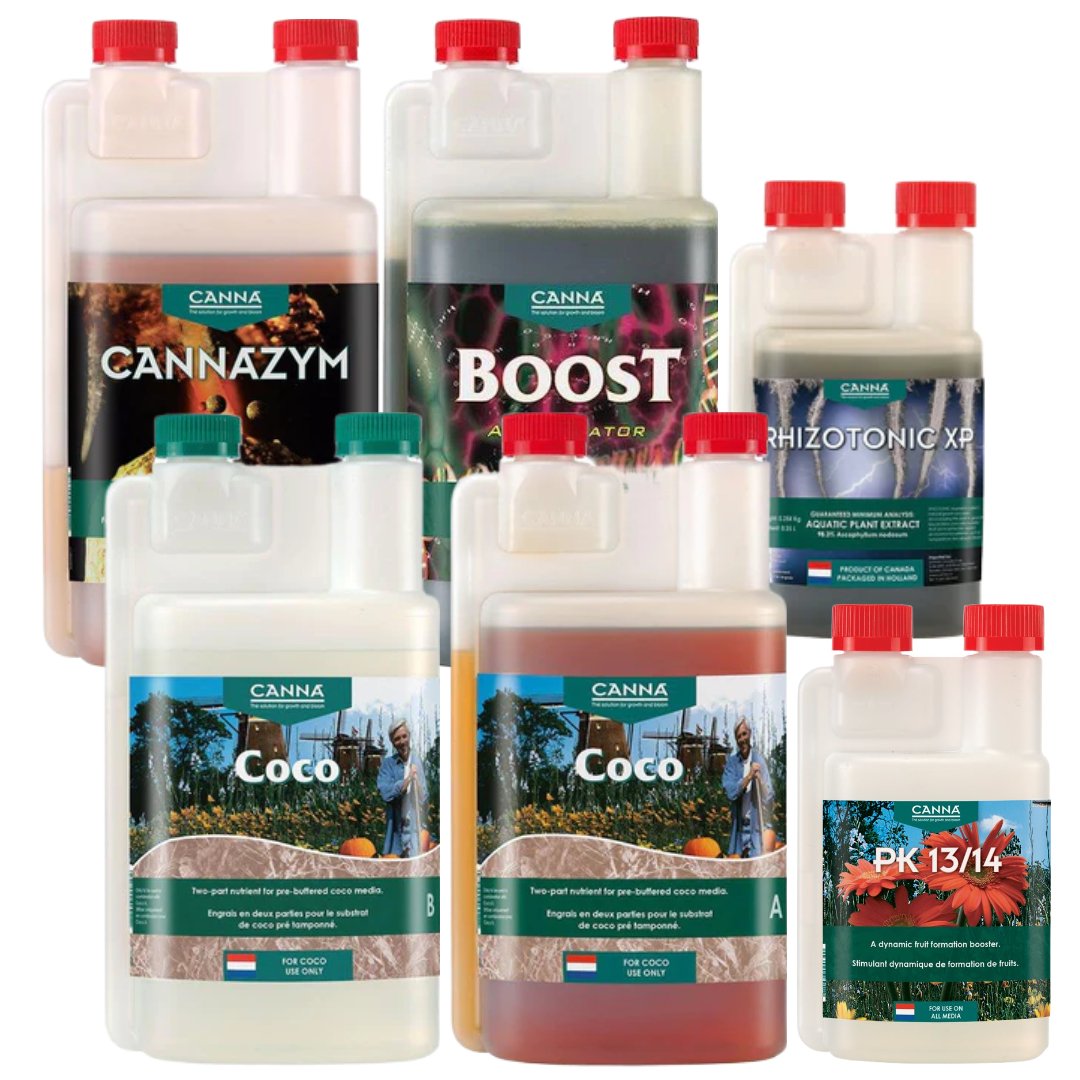 CANNA Coco Complete Nutrient Bundle - Hydroponic Plant Food for Indoor & Outdoor Gardening - Perfect for Cannabis, Vegetables, and Herbs