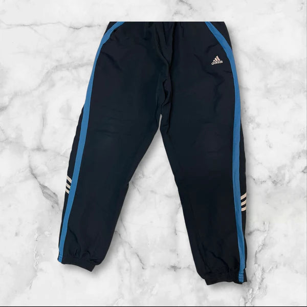 Adidas Vintage Trackpants - Baggy Nylon Joggers with Waterproof Shell (Size M) | Retro Streetwear for Men | Perfect for Gym, Running & Casual Wear