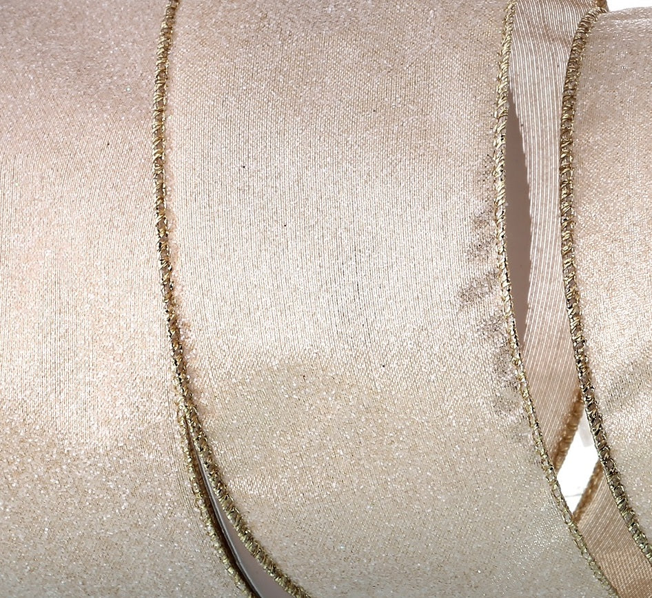 10 Yards Silver Sugar Glitter Metallic Satin Ribbon - Perfect for Gift Wrapping, Wedding Decorations, DIY Crafts & Party Favors
