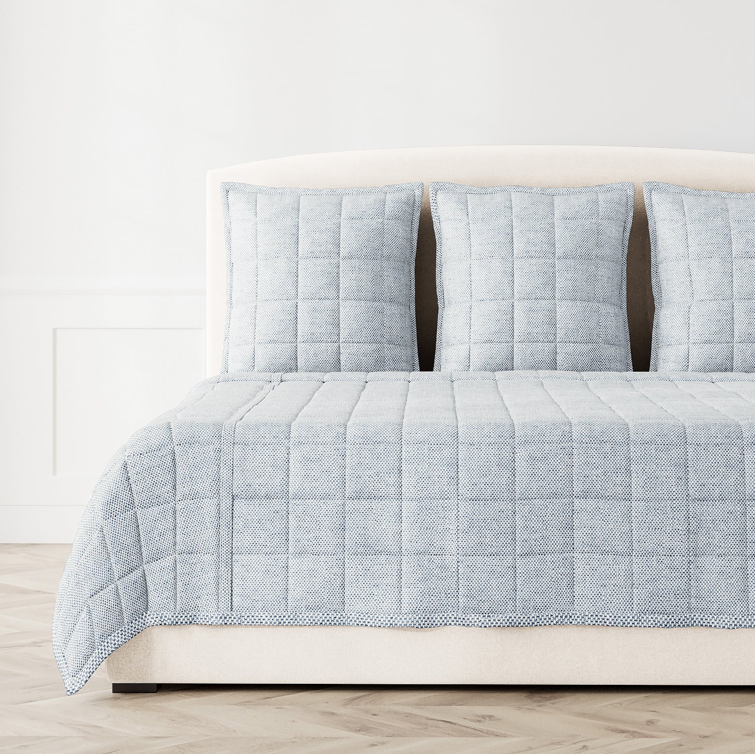 Luxury Panama Quilted Coverlet & Euro Sham Set - Soft Bedding Ensemble for Master Bedroom Decor - Perfect for Hotel-Style Comfort & Elegant Home Styling