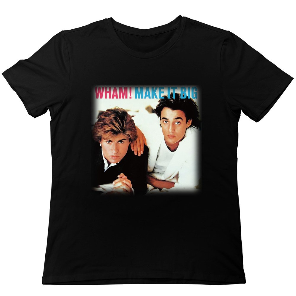 Joseph Cynthia Men's Wham! Make It Big Vintage Band Graphic T-Shirt - 80s Rock Music Tee for Concerts & Casual Wear