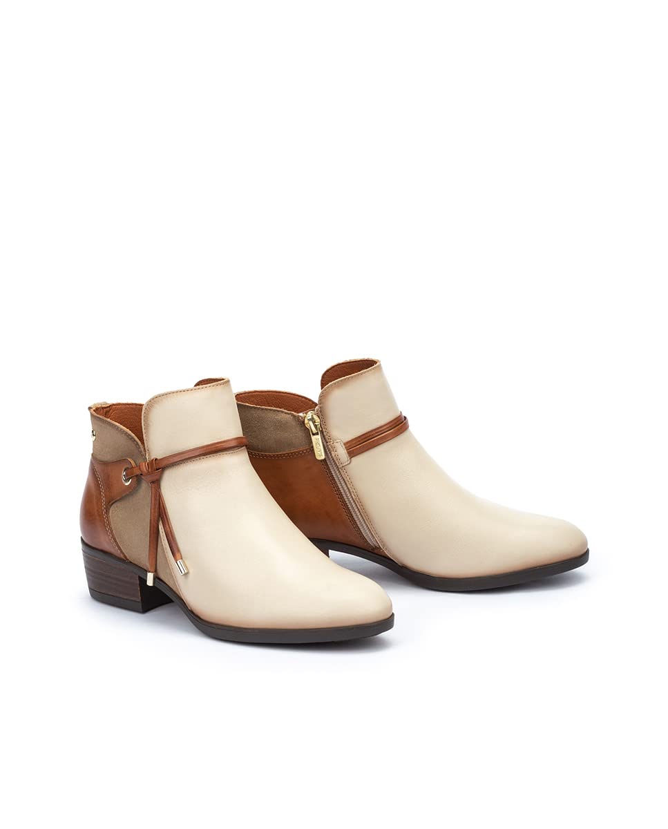 PIKOLINOS Women's Leather High-Heel Ankle Boots - Daroca Style | Comfortable & Stylish for Office, Party & Night Out