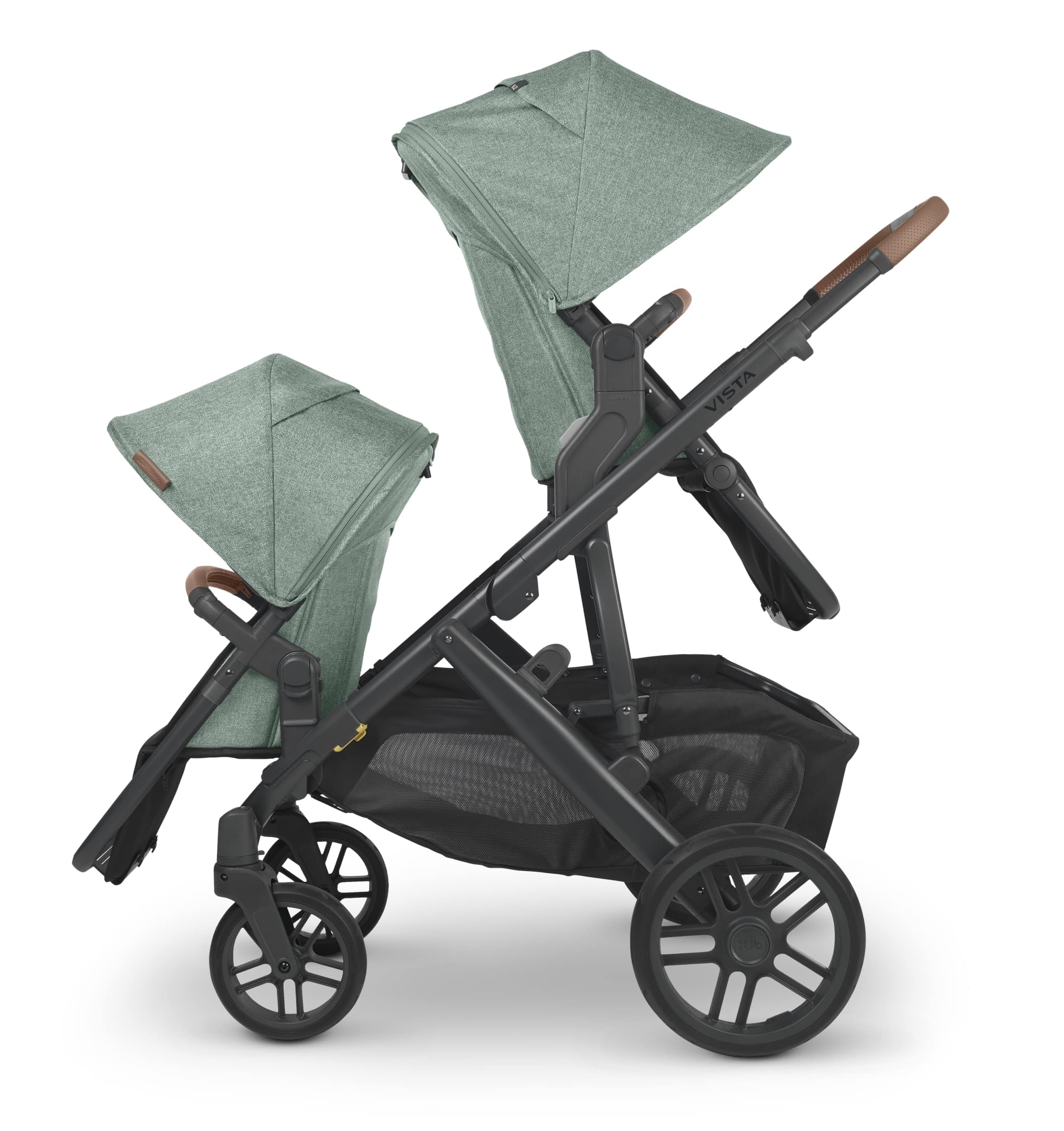 UPPAbaby Vista V2 Double Stroller with RumbleSeat V2 - Lightweight Compact Baby Stroller for Twins or Siblings - Perfect for City Walks, Shopping & Travel
