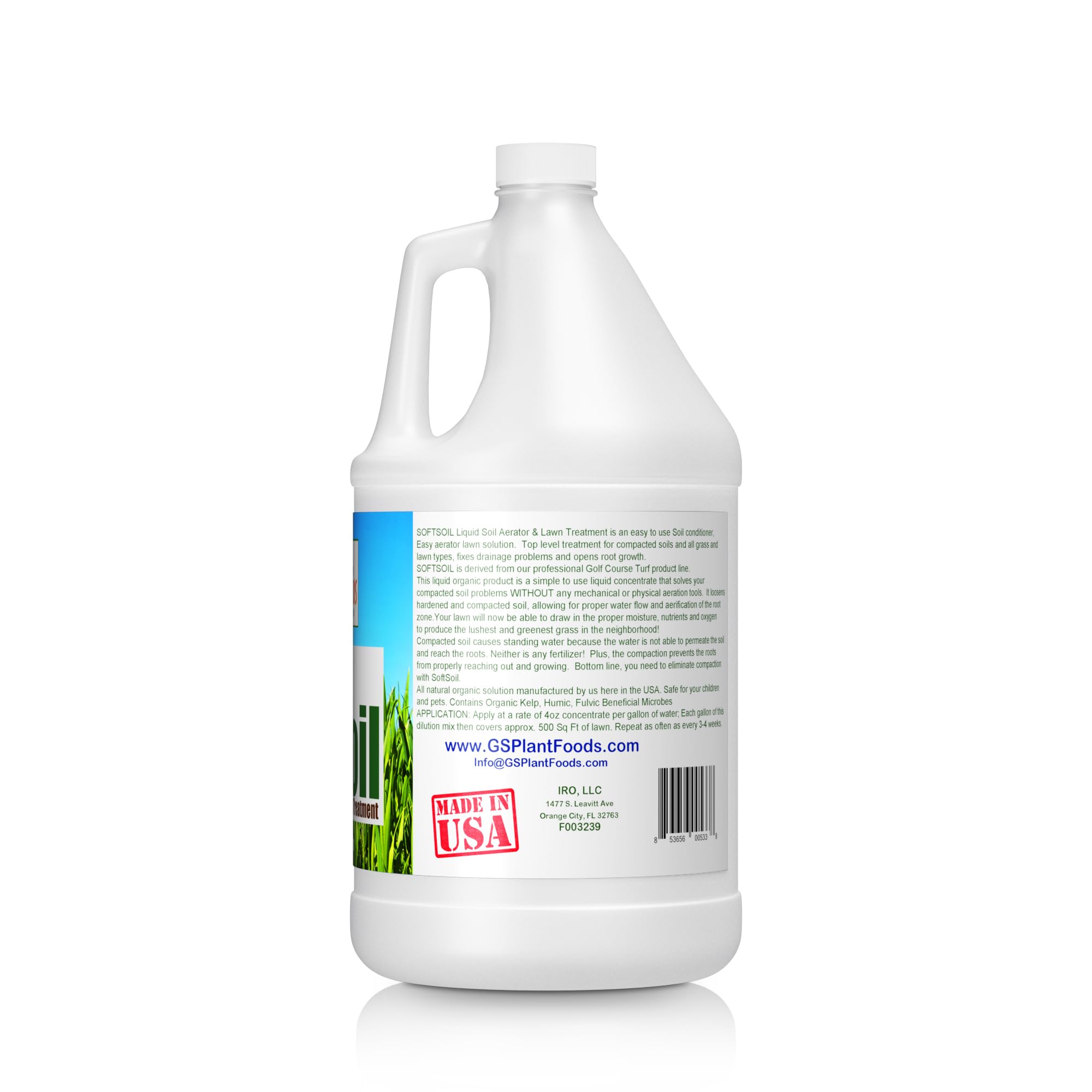 SOFTSOIL Liquid Soil Aerator & Lawn Treatment - 5 Gallon Concentrate for Healthier Grass | Improves Drainage & Root Growth | Perfect for Lawns, Golf Courses & Sports Fields