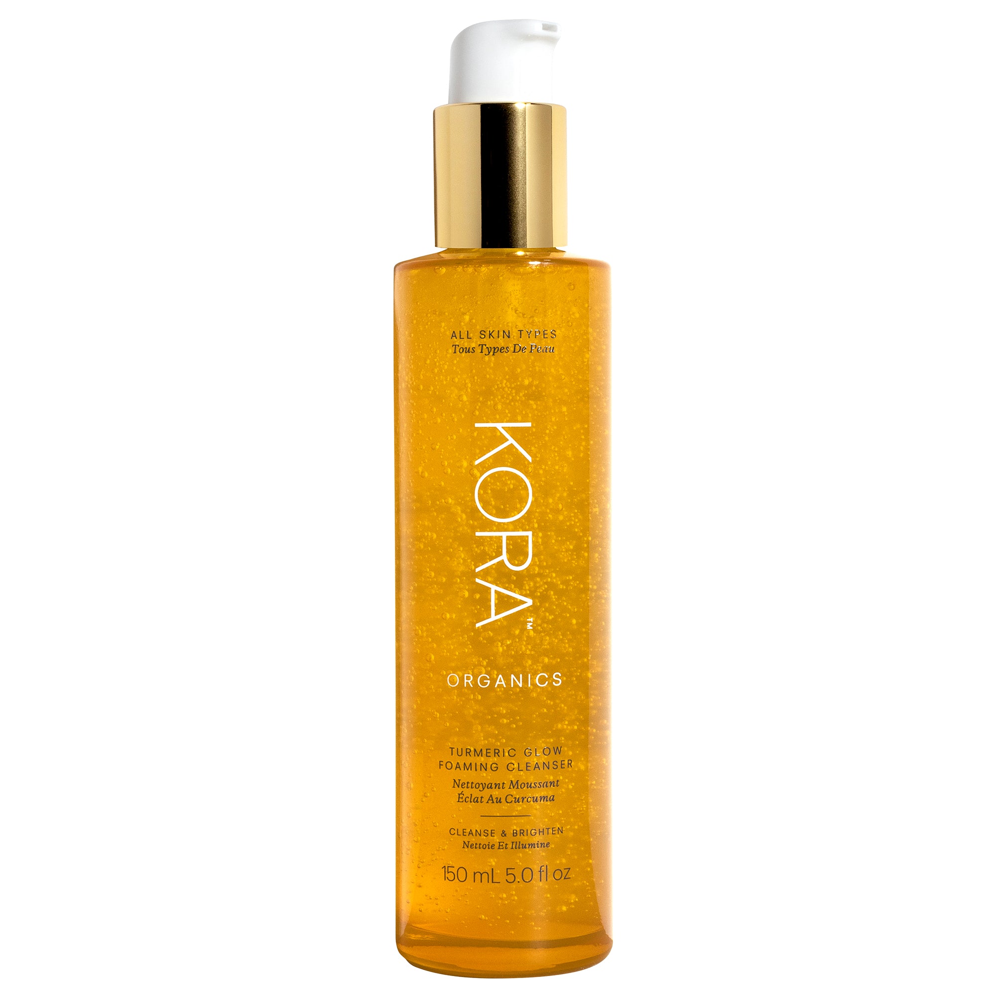 Turmeric Glow Foaming Cleanser - Brightening Face Wash for Acne & Dark Spots | Natural Skincare for Glowing Complexion | Perfect for Morning & Night Routine
