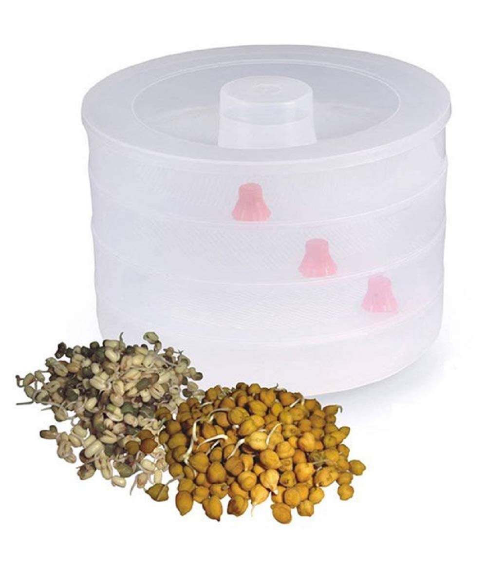 NMZ ABS Plastic Sprout Maker Container - 1 Piece, Multicolor | Organic Seed Sprouter for Home Gardening, Kitchen Use