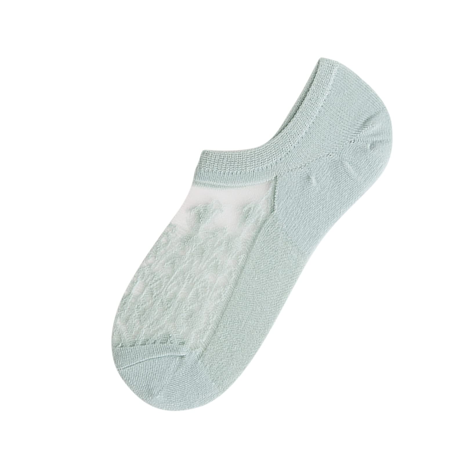 **Women's Blue Slipper Socks – Breathable Summer Invisible No-Show Socks for Casual Wear & Home Comfort**