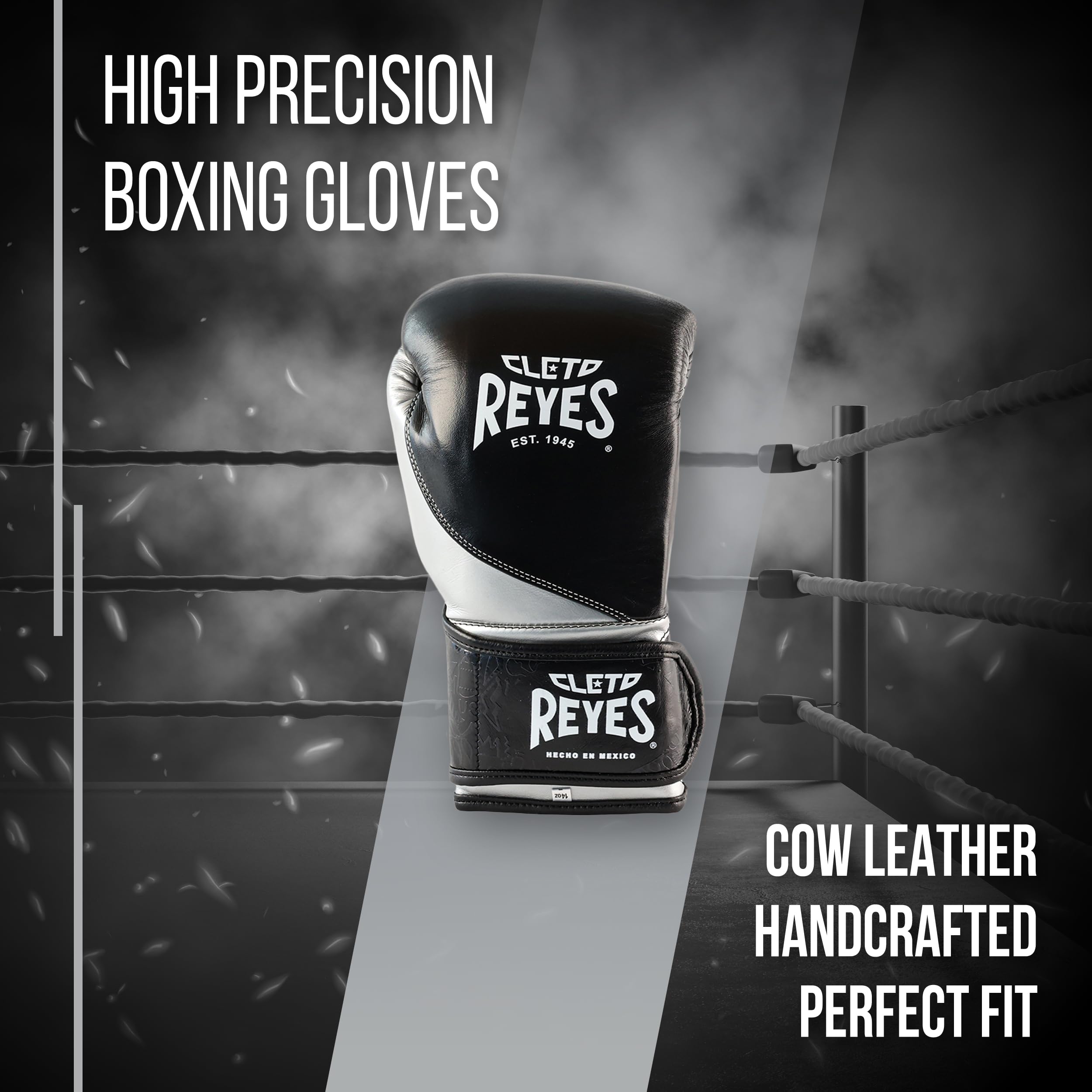 CLETO REYES High Precision Boxing Gloves - Professional Hook & Loop Closure Training Gloves for Men & Women - Perfect for Heavy Bag Workouts, Sparring & MMA Training