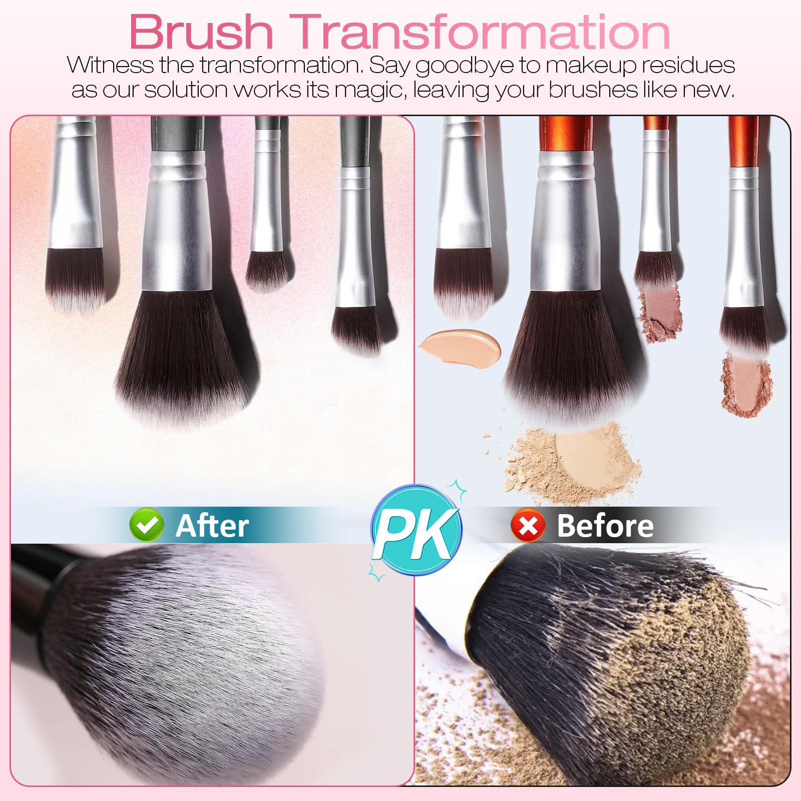 Norate Makeup Brush Cleaner & Cleansing Solution - Deep Cleaning Shampoo for Makeup Brushes, Beauty Sponges & Powder Puffs | Gentle Formula, Cruelty Free (5.3 FL.OZ) | Perfect for Daily Brush Care & Professional Makeup Artist Kits