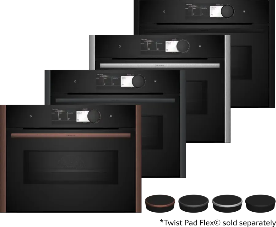 Neff 45cm Built-In Pyrolytic Combi Microwave Oven with Flex Design - N90 Model C29MY7MY0 | Perfect for Modern Kitchens, Baking & Quick Meals